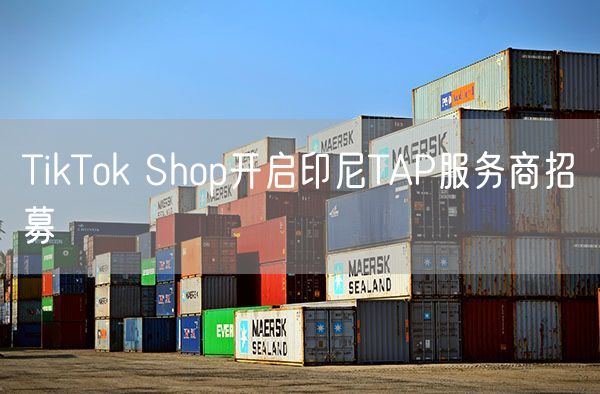 TikTok Shop开启印尼TAP服务商招募