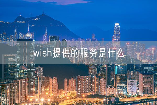 wish提供的服务是什么