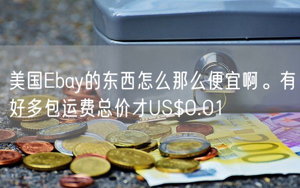 美国Ebay的东西怎么那么便宜啊。有好多包运费总价才US$0.01