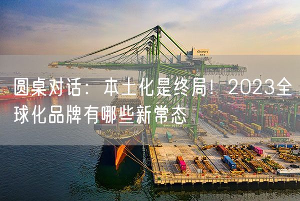 圆桌对话：本土化是终局！2023全球化品牌有哪些新常态