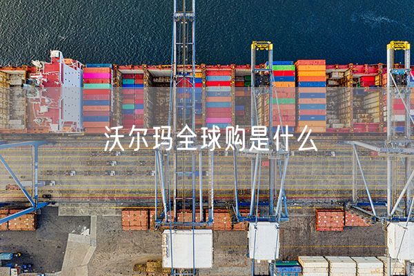 沃尔玛全球购是什么
