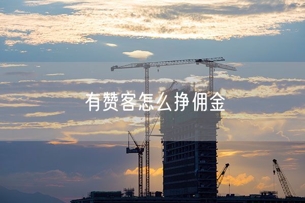 有赞客怎么挣佣金