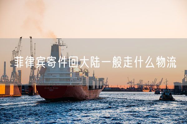 菲律宾寄件回大陆一般走什么物流