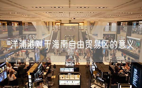 洋浦港对于海南自由贸易区的意义