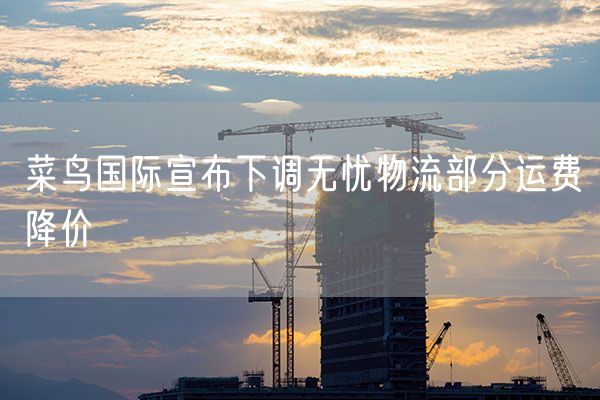 菜鸟国际宣布下调无忧物流部分运费降价