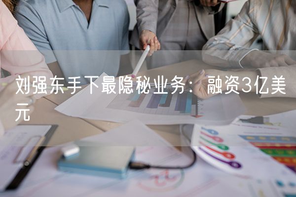 刘强东手下最隐秘业务：融资3亿美元