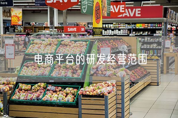 电商平台的研发经营范围