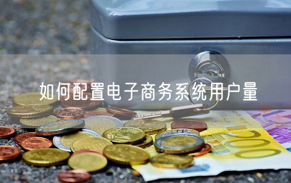 如何配置电子商务系统用户量