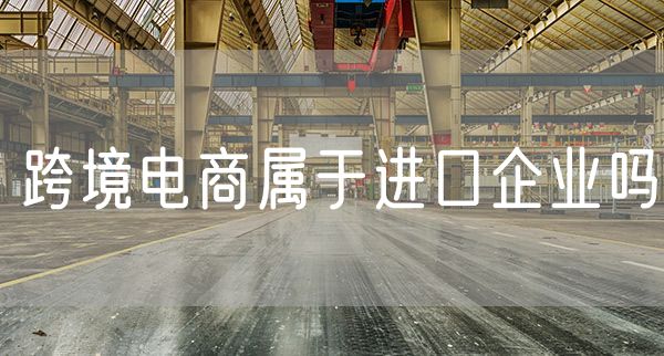 跨境电商属于进口企业吗 跨境电商进口如何统计