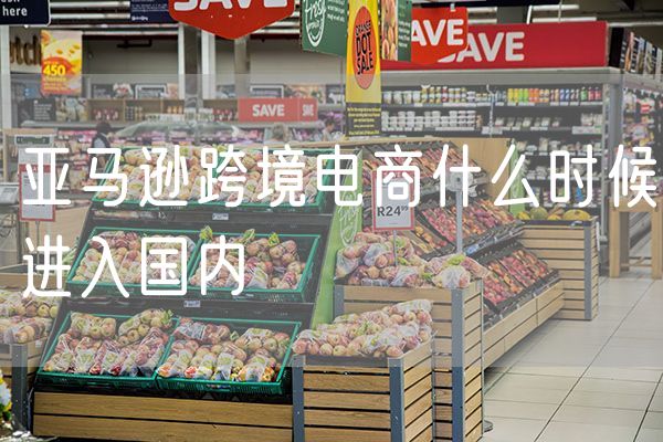 亚马逊跨境电商什么时候进入国内 产品如何进入电商平台