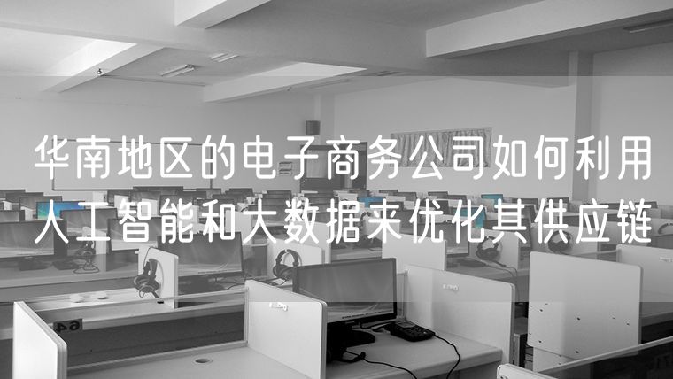 华南地区的电子商务公司如何利用人工智能和大数据来优化其供应链