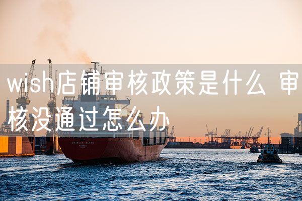 wish店铺审核政策是什么 审核没通过怎么办