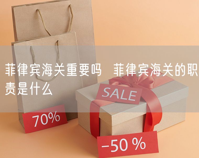 菲律宾海关重要吗  菲律宾海关的职责是什么