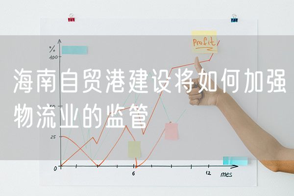 海南自贸港建设将如何加强物流业的监管