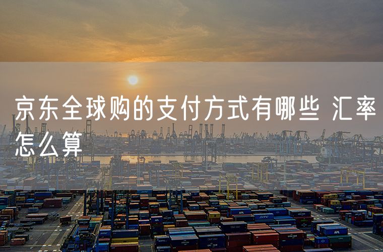 京东全球购的支付方式有哪些 汇率怎么算