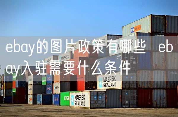 ebay的图片政策有哪些  ebay入驻需要什么条件