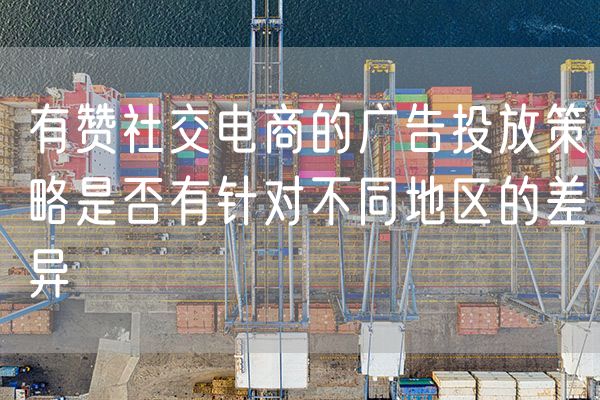 有赞社交电商的广告投放策略是否有针对不同地区的差异