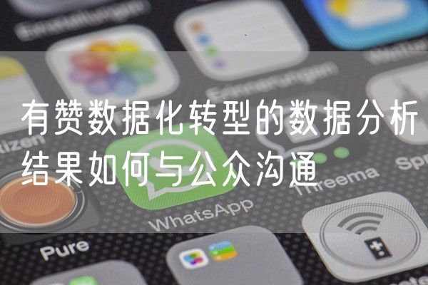 有赞数据化转型的数据分析结果如何与公众沟通