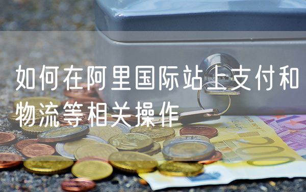 如何在阿里国际站上支付和物流等相关操作