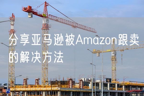分享亚马逊被Amazon跟卖的解决方法