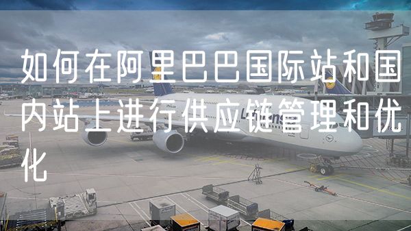 如何在阿里巴巴国际站和国内站上进行供应链管理和优化