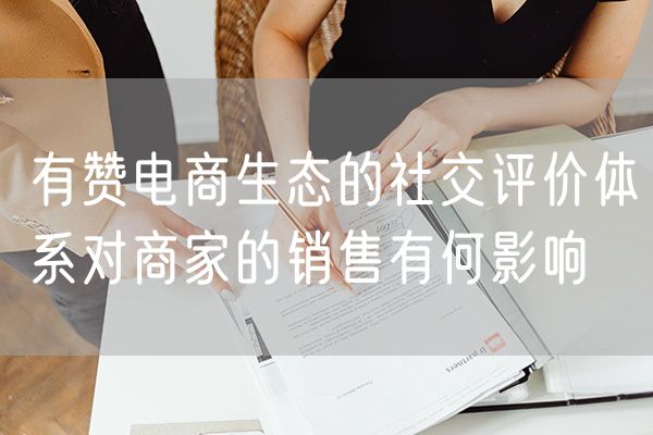 有赞电商生态的社交评价体系对商家的销售有何影响