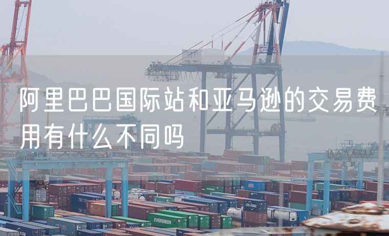 阿里巴巴国际站和亚马逊的交易费用有什么不同吗
