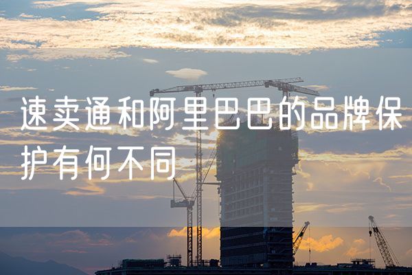 速卖通和阿里巴巴的品牌保护有何不同