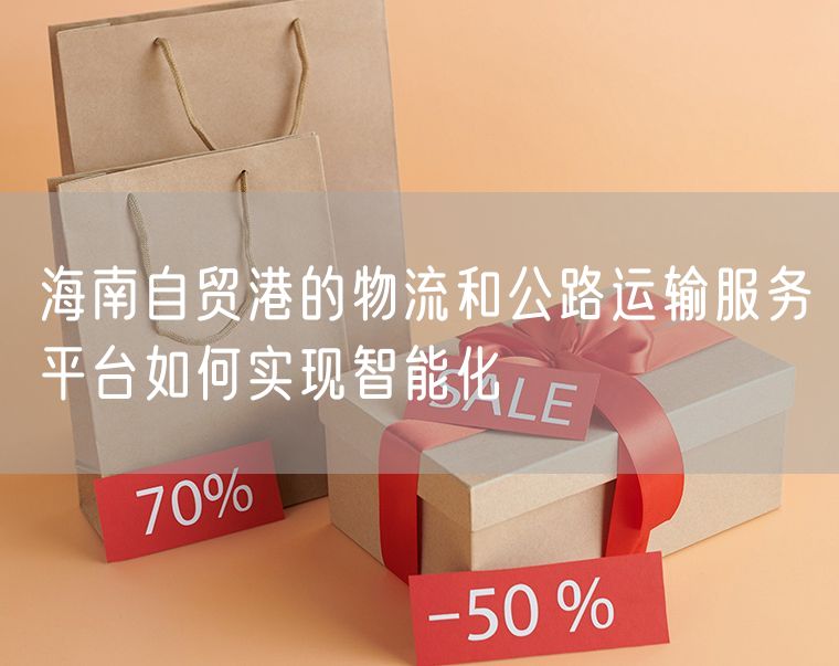 海南自贸港的物流和公路运输服务平台如何实现智能化