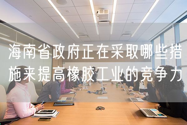 海南省政府正在采取哪些措施来提高橡胶工业的竞争力