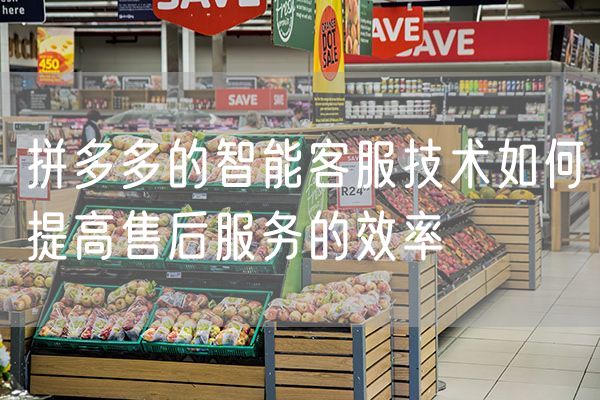 拼多多的智能客服技术如何提高售后服务的效率