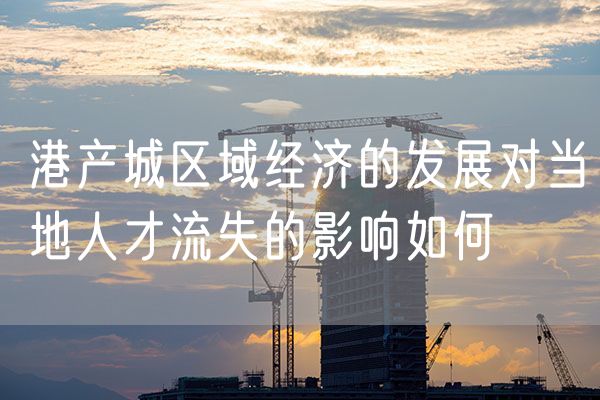港产城区域经济的发展对当地人才流失的影响如何