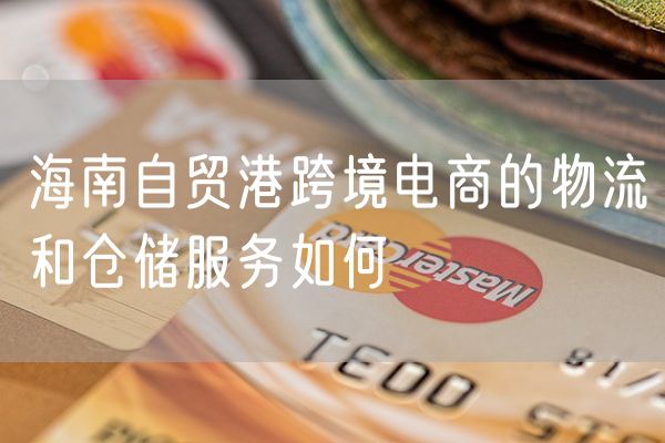 海南自贸港跨境电商的物流和仓储服务如何