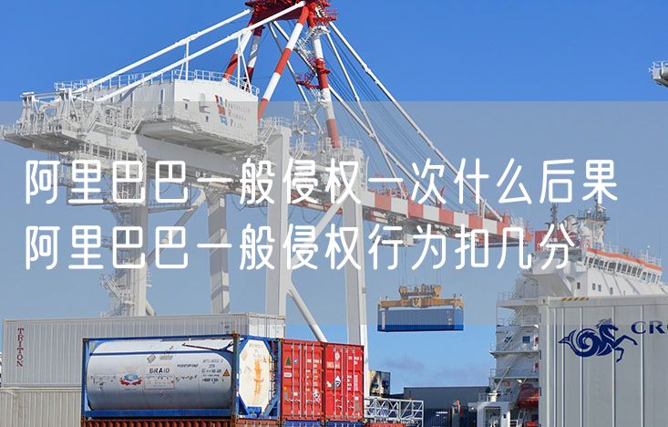 阿里巴巴一般侵权一次什么后果  阿里巴巴一般侵权行为扣几分