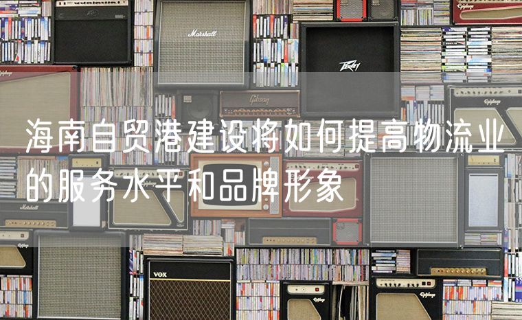 海南自贸港建设将如何提高物流业的服务水平和品牌形象