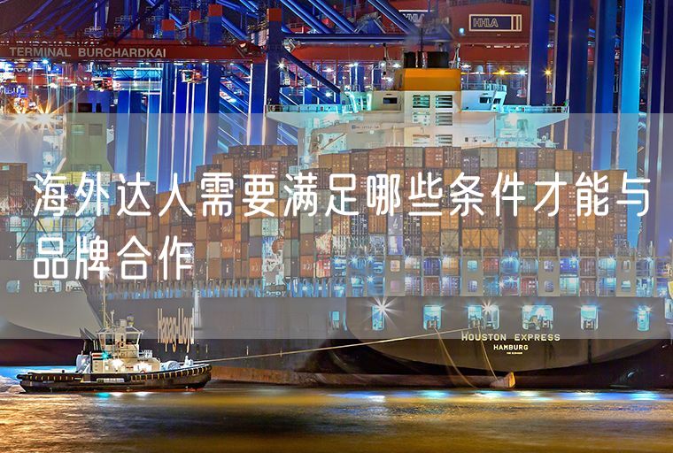 海外达人需要满足哪些条件才能与品牌合作