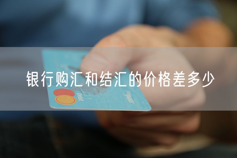 银行购汇和结汇的价格差多少