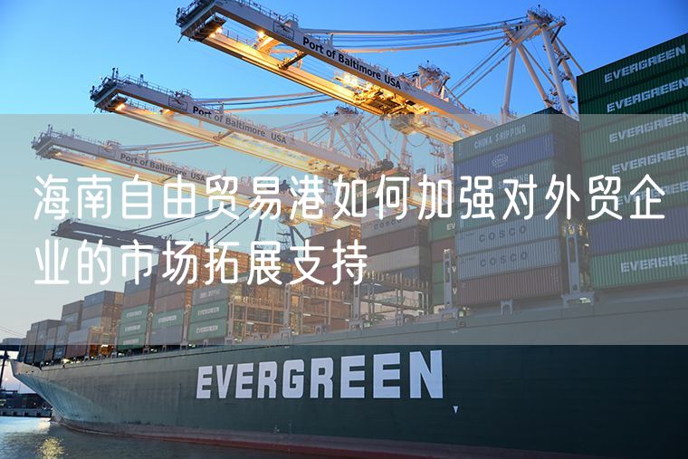 海南自由贸易港如何加强对外贸企业的市场拓展支持