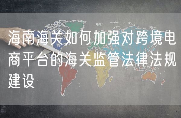 海南海关如何加强对跨境电商平台的海关监管法律法规建设