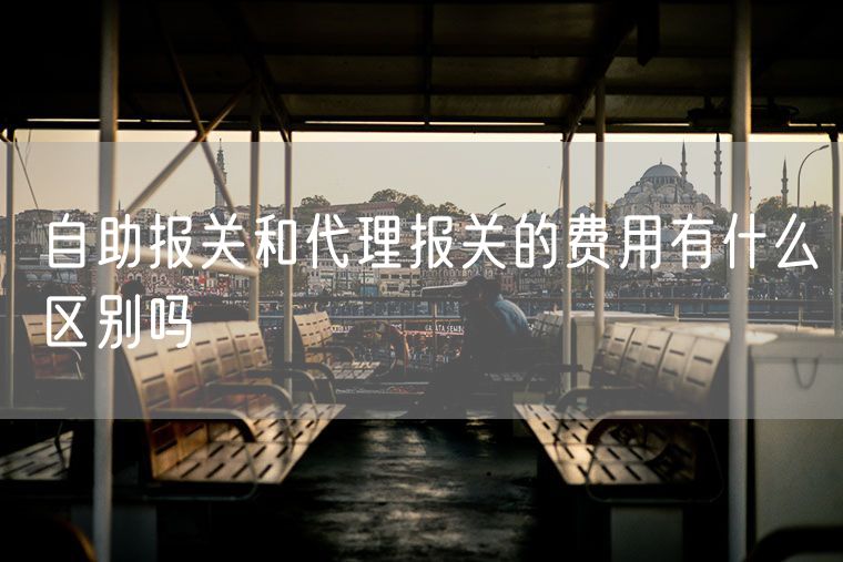 自助报关和代理报关的费用有什么区别吗