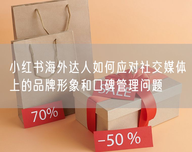 小红书海外达人如何应对社交媒体上的品牌形象和口碑管理问题