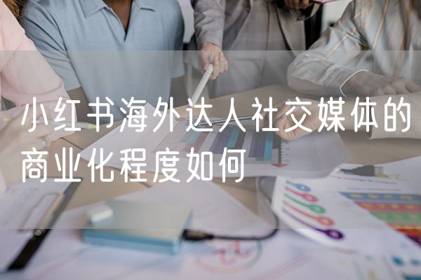 小红书海外达人社交媒体的商业化程度如何