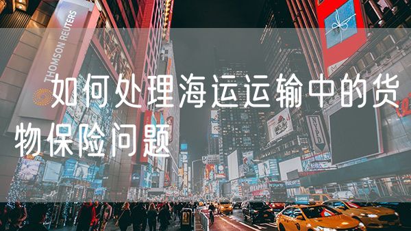 如何处理海运运输中的货物保险问题