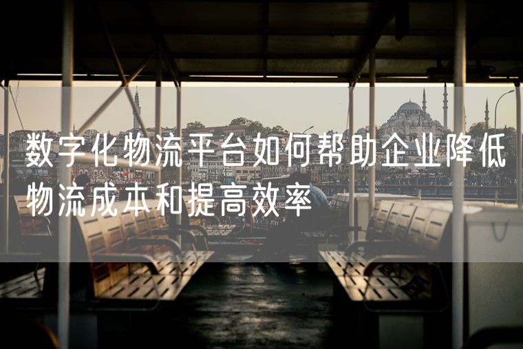 数字化物流平台如何帮助企业降低物流成本和提高效率