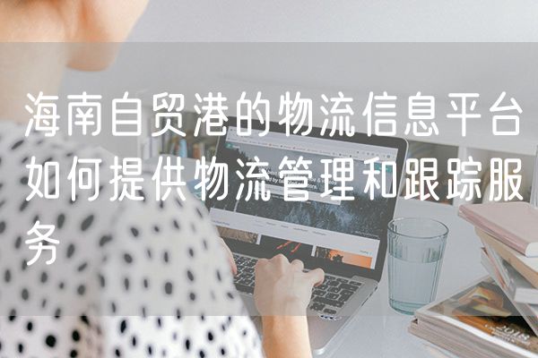 海南自贸港的物流信息平台如何提供物流管理和跟踪服务