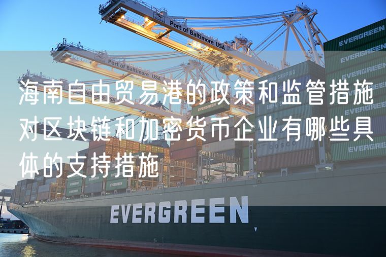 海南自由贸易港的政策和监管措施对区块链和加密货币企业有哪些具体的支持措施