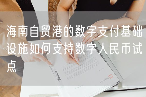海南自贸港的数字支付基础设施如何支持数字人民币试点