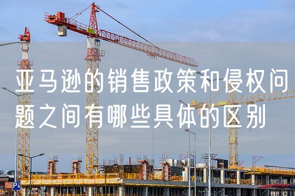 亚马逊的销售政策和侵权问题之间有哪些具体的区别