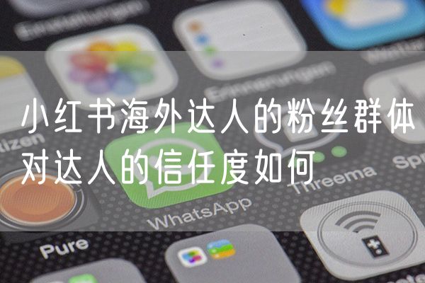 小红书海外达人的粉丝群体对达人的信任度如何