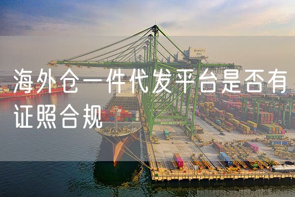 海外仓一件代发平台是否有证照合规